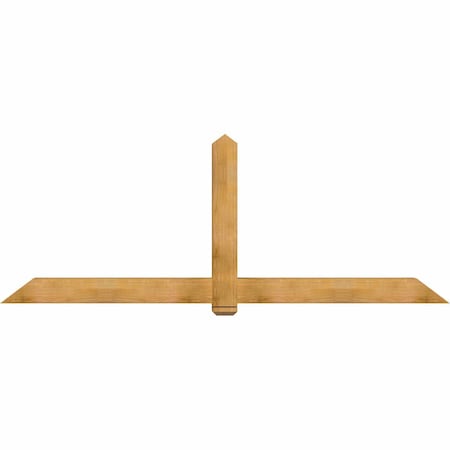 Ekena Millwork Eugene Rough Sawn Timber Gable Bracket, Western Red Cedar, 108"W x 40"H x 6"D x 6"F, 9/12 Pitch GBW108X40X0606EUG00RWR